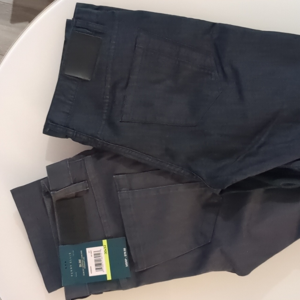 Perry Ellis Denim Pants Jeans slim straight Mens 30W X 32L set of 2